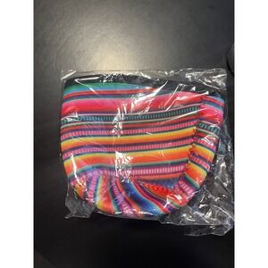 Southwestern Style Neoprene Ice Cream Cup Sleeve Multi Color Striped